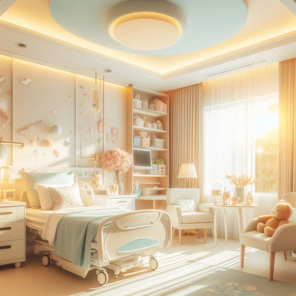 Habitación de hospital privada, luminosa y acogedora en CISAVEN